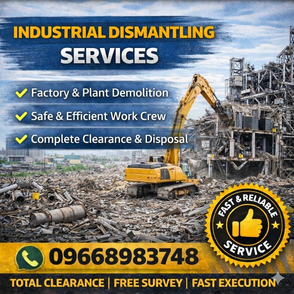 Industrial Dismantling Services in Hyderabad